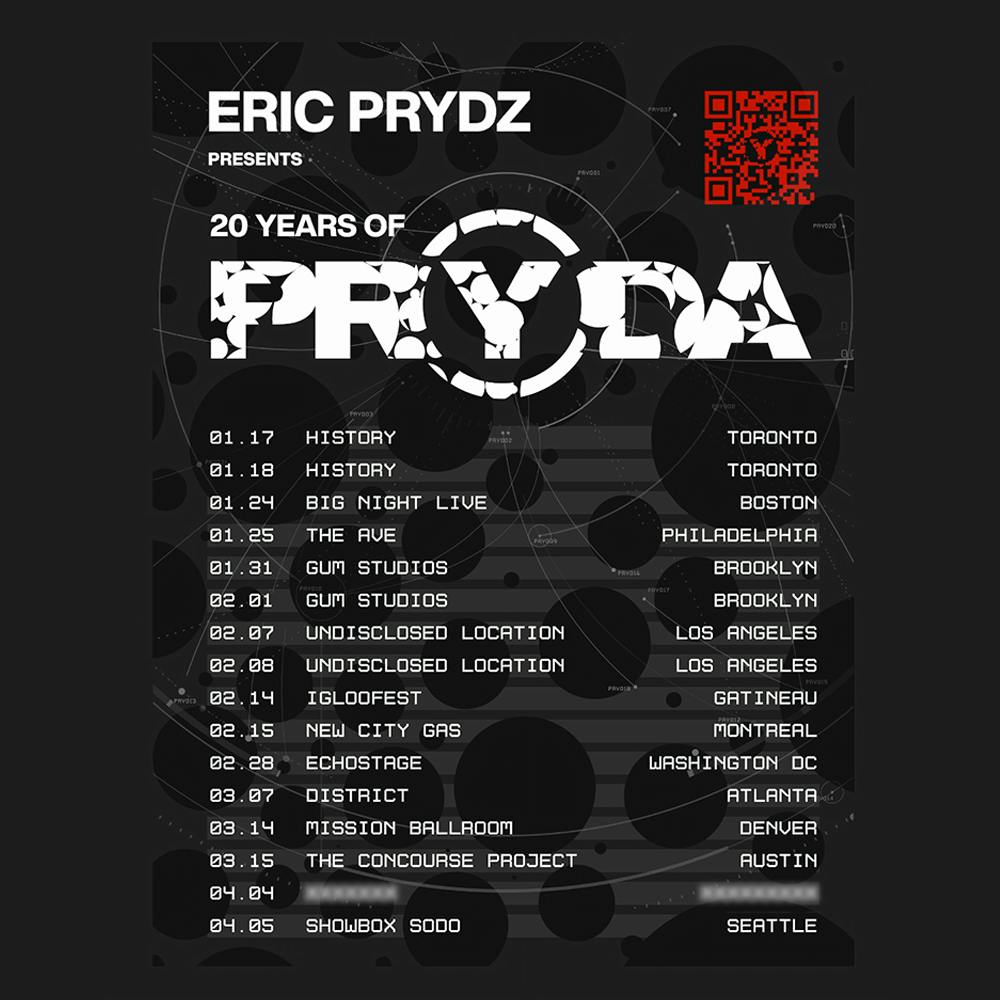 Pryda 20 Years Tour Dates